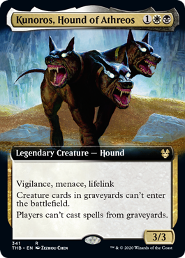 [341]【EN】【FOIL】■拡張アート■エイスリオスの番犬、クノロス/Kunoros, Hound of Athreos【THB】[R][多色]