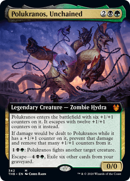 [342]【EN】【FOIL】■拡張アート■鎖を解かれしもの、ポルクラノス/Polukranos, Unchained【THB】[M][多色]
