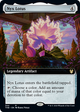 [344]【EN】【FOIL】■拡張アート■ニクスの睡蓮/Nyx Lotus【THB】[R][茶]
