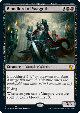 [121]【EN】ヴァーズゴスの血王/Bloodlord of Vaasgoth【VOC】[M][黒]