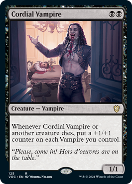 [125]【EN】親切な吸血鬼/Cordial Vampire【VOC】[R][黒]