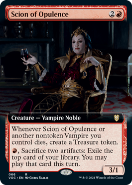 [066]【EN】■拡張アート■富豪の世継ぎ/Scion of Opulence【VOC】[R][赤]