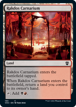 [180]【EN】ラクドスの肉儀場/Rakdos Carnarium【VOC】[C][土地]