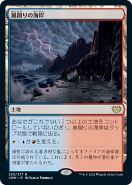 [265]【JP】嵐削りの海岸/Stormcarved Coast【VOW】[R][土地]