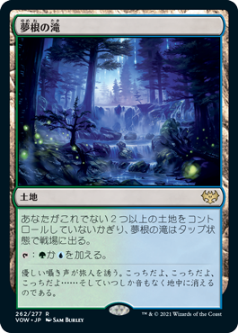 [262]【JP】【FOIL】夢根の滝/Dreamroot Cascade【VOW】[R][土地]
