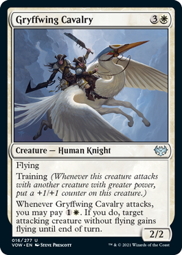 [016]【EN】グリフ翼の騎兵隊/Gryffwing Cavalry【VOW】[U][白]