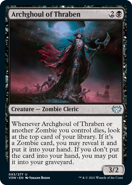 [093]【EN】スレイベンの大グール/Archghoul of Thraben【VOW】[U][黒]