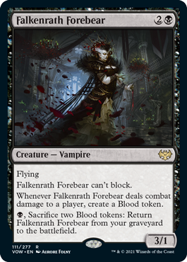 [111]【EN】ファルケンラスの先祖/Falkenrath Forebear【VOW】[R][黒]