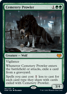 [191]【EN】墓所のうろつくもの/Cemetery Prowler【VOW】[M][緑]