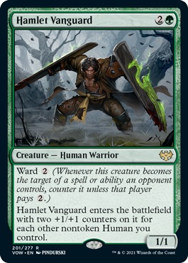 [201]【EN】小村の先兵/Hamlet Vanguard【VOW】[R][緑]