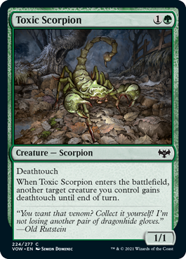 [224]【EN】毒蠍/Toxic Scorpion【VOW】[C][緑]