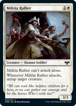 [024]【EN】【FOIL】民兵の結集者/Militia Rallier【VOW】[C][白]