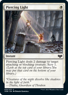 [030]【EN】【FOIL】貫く光/Piercing Light【VOW】[C][白]