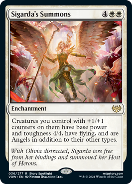 [036]【EN】【FOIL】シガルダの召喚/Sigarda's Summons【VOW】[R][白]