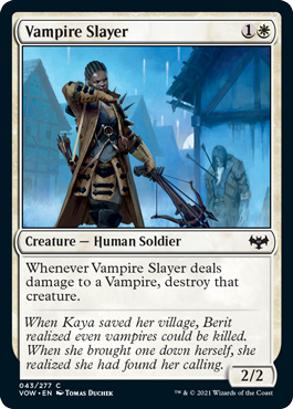 [043]【EN】【FOIL】吸血鬼の討伐者/Vampire Slayer【VOW】[C][白]
