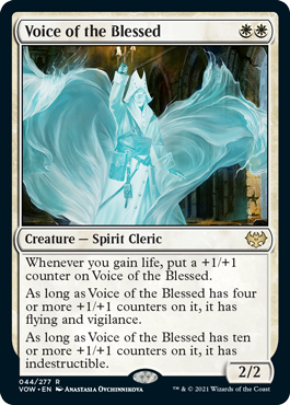 [044]【EN】【FOIL】祝福されし者の声/Voice of the Blessed【VOW】[R][白]
