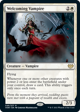 [046]【EN】【FOIL】歓迎する吸血鬼/Welcoming Vampire【VOW】[R][白]
