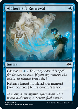 [047]【EN】【FOIL】錬金術師の挽回/Alchemist's Retrieval【VOW】[C][青]