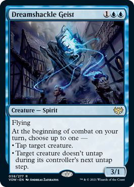 [058]【EN】【FOIL】夢鎖の霊/Dreamshackle Geist【VOW】[R][青]