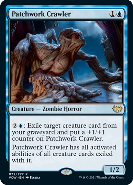 [072]【EN】【FOIL】這い寄る継ぎ接ぎ/Patchwork Crawler【VOW】[R][青]