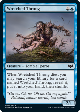 [091]【EN】【FOIL】悲惨な群れ/Wretched Throng【VOW】[C][青]
