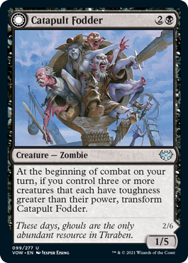 [099]【EN】【FOIL】カタパルトの有象無象/Catapult Fodder【VOW】[U][黒]