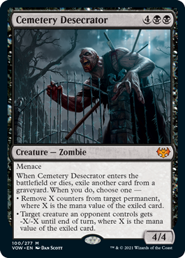 [100]【EN】【FOIL】墓所の冒涜者/Cemetery Desecrator【VOW】[M][黒]