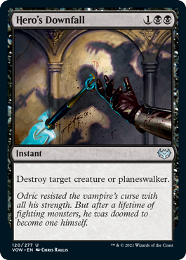 [120]【EN】【FOIL】英雄の破滅/Hero's Downfall【VOW】[U][黒]