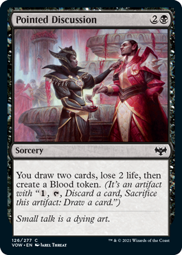 [126]【EN】【FOIL】当て付けの議論/Pointed Discussion【VOW】[C][黒]