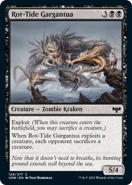 [129]【EN】【FOIL】腐浪のガルガンチュア/Rot-Tide Gargantua【VOW】[C][黒]