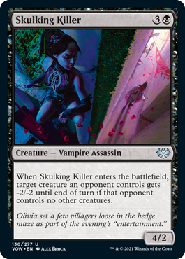 [130]【EN】【FOIL】潜伏する殺人者/Skulking Killer【VOW】[U][黒]