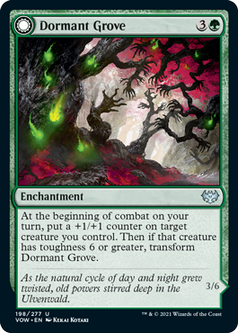 [198]【EN】【FOIL】休樹林帯/Dormant Grove【VOW】[U][緑]