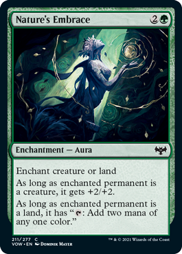 [211]【EN】【FOIL】自然の抱擁/Nature's Embrace【VOW】[C][緑]