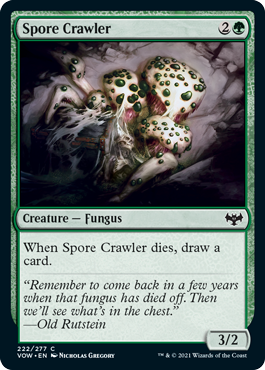 [222]【EN】【FOIL】這いまわる胞子/Spore Crawler【VOW】[C][緑]