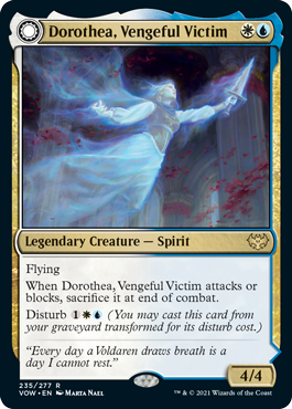 [235]【EN】【FOIL】復讐に燃えた犠牲者、ドロテア/Dorothea, Vengeful Victim【VOW】[R][多色]