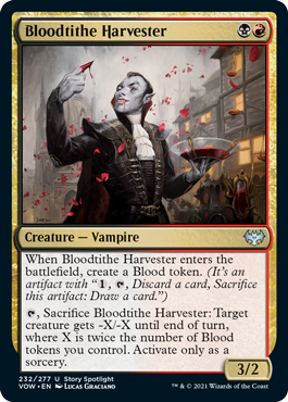 [232]【EN】【FOIL】税血の収穫者/Bloodtithe Harvester【VOW】[U][多色]