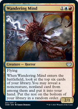 [251]【EN】【FOIL】さまよう心/Wandering Mind【VOW】[U][多色]