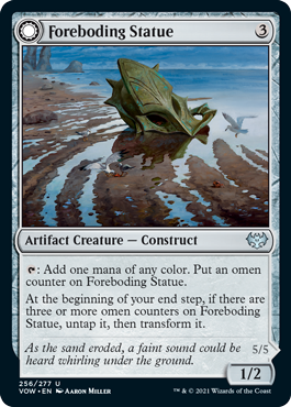 [256]【EN】【FOIL】予言の像/Foreboding Statue【VOW】[U][茶]