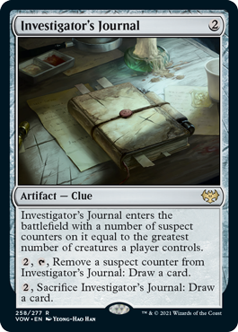 [258]【EN】【FOIL】調査官の日誌/Investigator's Journal【VOW】[R][茶]