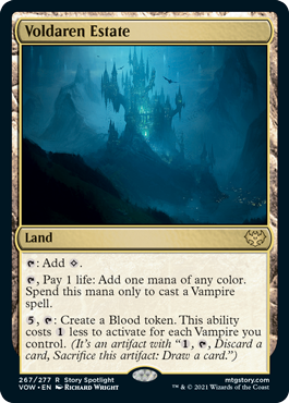 [267]【EN】【FOIL】ヴォルダーレンの居城/Voldaren Estate【VOW】[R][土地]