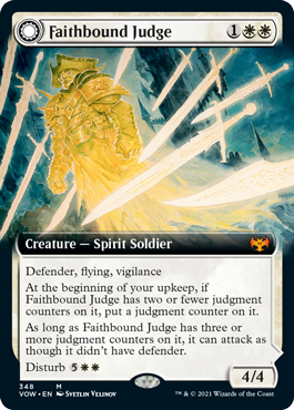 [348]【EN】■拡張アート■信仰縛りの審判官/Faithbound Judge【VOW】[M][白]