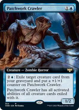 [364]【EN】■拡張アート■這い寄る継ぎ接ぎ/Patchwork Crawler【VOW】[R][青]