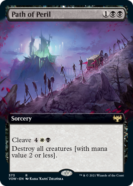 [373]【EN】■拡張アート■危難の道/Path of Peril【VOW】[R][黒]