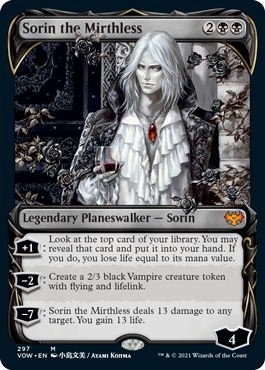 [297]【EN】■ショーケース■不笑のソリン/Sorin the Mirthless【VOW】[M][黒]