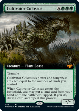 [386]【EN】■拡張アート■耕作する巨躯/Cultivator Colossus【VOW】[M][緑]