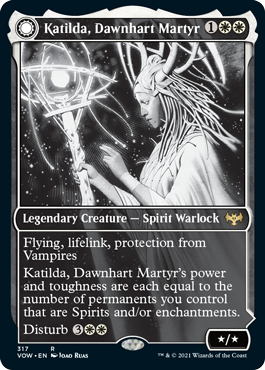 [317]【EN】【FOIL】■ショーケース■ドーンハルトの殉教者、カティルダ/Katilda, Dawnhart Martyr【VOW】[R][白]
