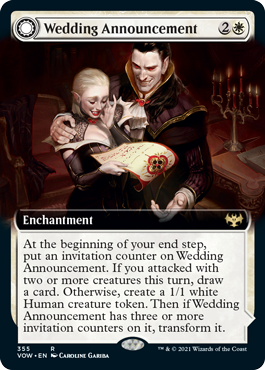 [355]【EN】【FOIL】■拡張アート■婚礼の発表/Wedding Announcement【VOW】[R][白]