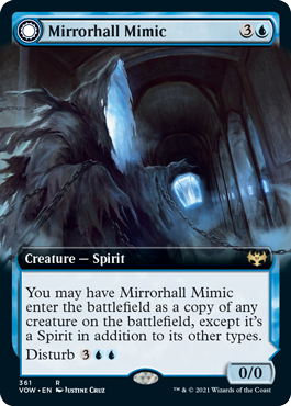 [361]【EN】【FOIL】■拡張アート■鏡の間のミミック/Mirrorhall Mimic【VOW】[R][青]