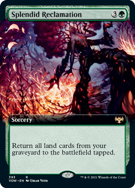 [393]【EN】【FOIL】■拡張アート■見事な再生/Splendid Reclamation【VOW】[R][緑]