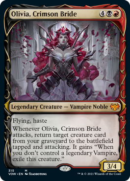[315]【EN】【FOIL】■ショーケース■真紅の花嫁、オリヴィア/Olivia, Crimson Bride【VOW】[M][多色]
